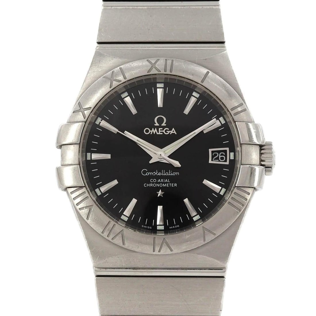 Omega Constellation Brushed 123.10.35.20.01.001 Stainless Steel Automatic Watch: --- Catalog ---Category: SizeWrist Size: 17cm / 6.69''Case Diameter: 35mm / 1.38''Category: DesignType: WristwatchGender: MenColor (Dial): BlackMaterial (Band): Stainless steelMaterial (Case): Stainle