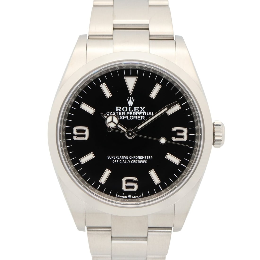 Rolex Explorer 1 Random Serial Number Watch, Stainless Steel, Men's, Black, 124270: --- Catalog ---Category: SizeWrist Size: 15.5cm / 6.1''Case Diameter: 36mm / 1.42''Category: DesignType: WristwatchGender: MenColor (Dial): BlackMaterial (Band): Stainless steelMaterial (Case): Stainl