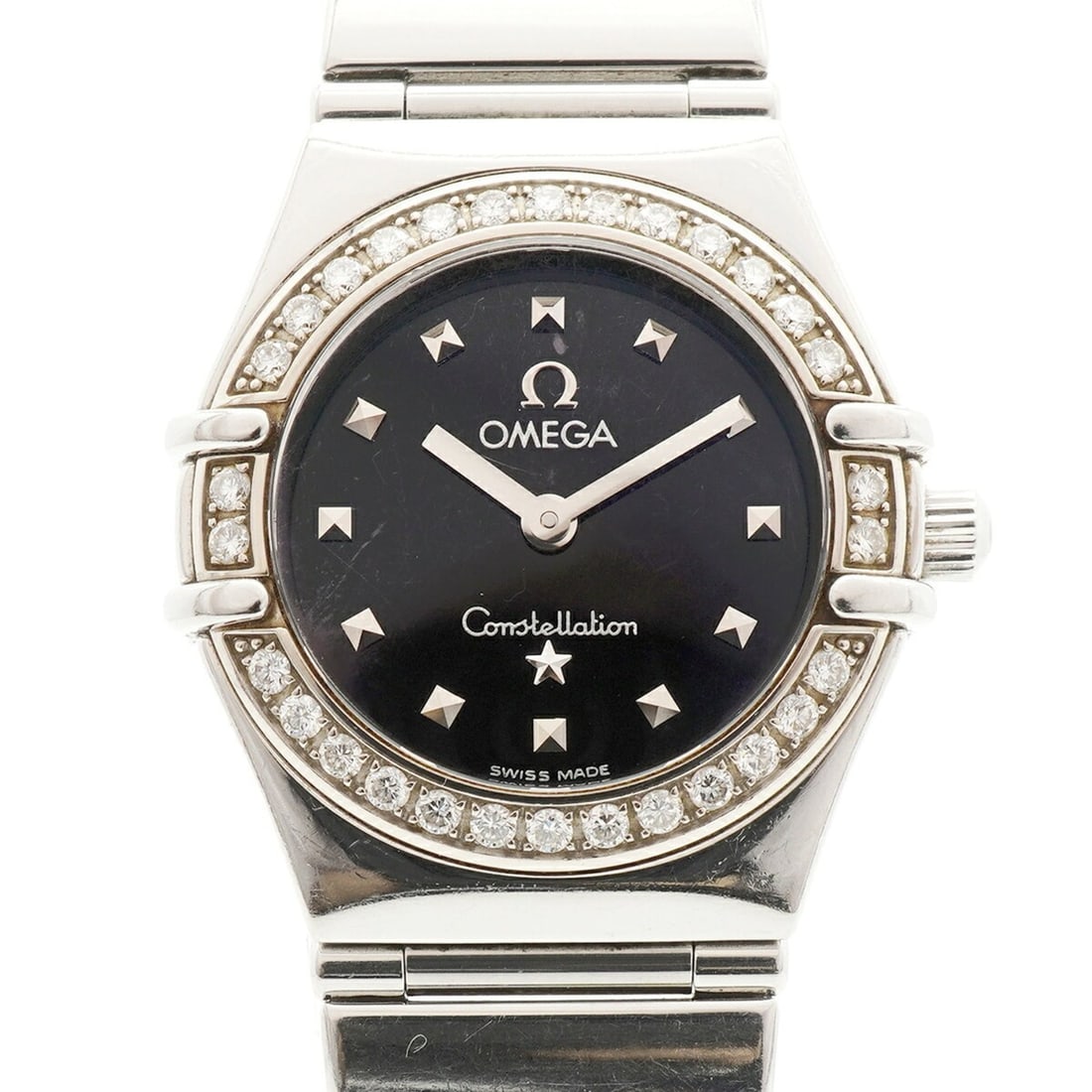 Omega Constellation My Choice 1465.51 Black Dial Women's Watch: --- Catalog ---Category: SizeWrist Size: 13.5cm / 5.31''Case Diameter: 22.3mm / 0.88''Category: DesignType: WristwatchGender: WomenColor (Dial): BlackMaterial (Band): Stainless steelCategory: GeneralM