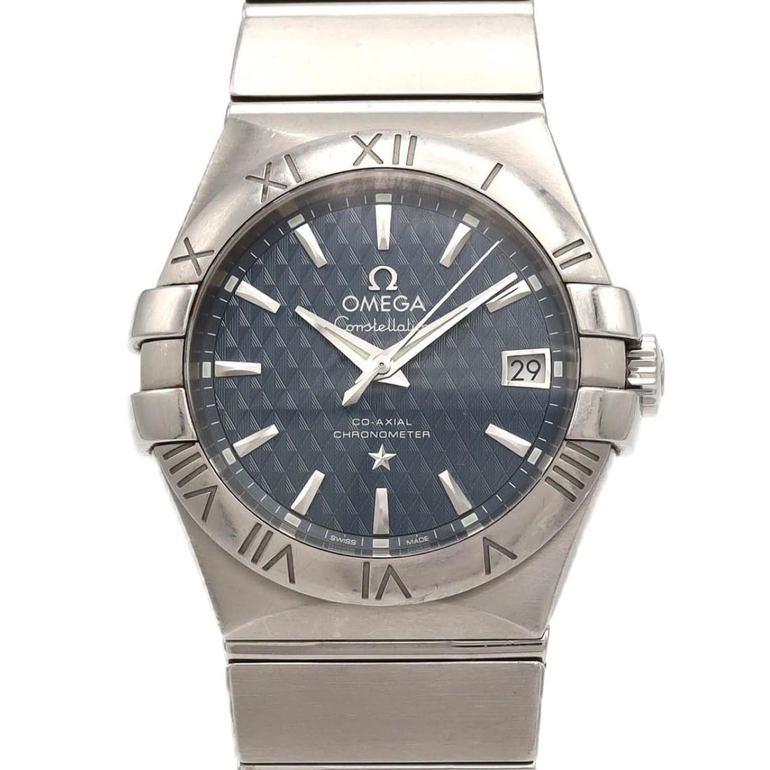Omega Constellation 123.10.35.20.03.002 Stainless Steel Automatic Watch: --- Catalog ---Category: SizeWrist Size: 16cm / 6.29''Case Diameter: 35mm / 1.38''Category: DesignType: WristwatchGender: MenColor (Dial): BlueMaterial (Band): Stainless steelMaterial (Case): Stainles
