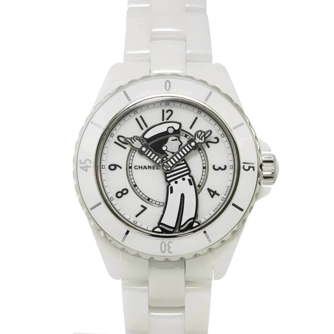 Chanel Mademoiselle J12 La Pausa H7481 Limited Edition Men's Watch White Ceramic Automatic (1 of 7)