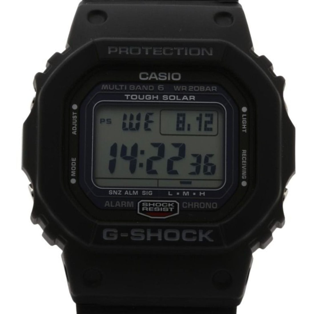 CASIO G-SHOCK DIGITAL 5000 SERIES GW-5000U-1JF Black Stainless Steel/Resin Men's Digital Watch: --- Catalog ---Category: SizeWrist Size: 14.5cm - 21.5cm / 5.7'' - 8.46''Case Diameter: 42.8mm / 1.69''Category: DesignType: WristwatchGender: MenColor (Dial): BlackMaterial (Case): Stainless steelCat