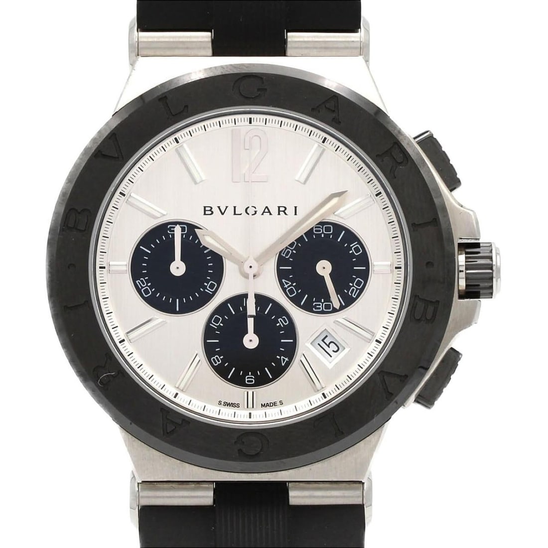 Bulgari Diagono Chronograph DG42SCCH DG42C6SCVDCH Stainless Steel x Ceramic Automatic Watch (1 of 8)
