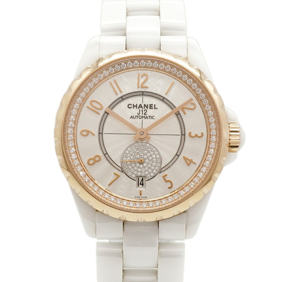 Chanel J12-365 Diamond H3843 White Dial Watch for Men and Women (1 of 9)