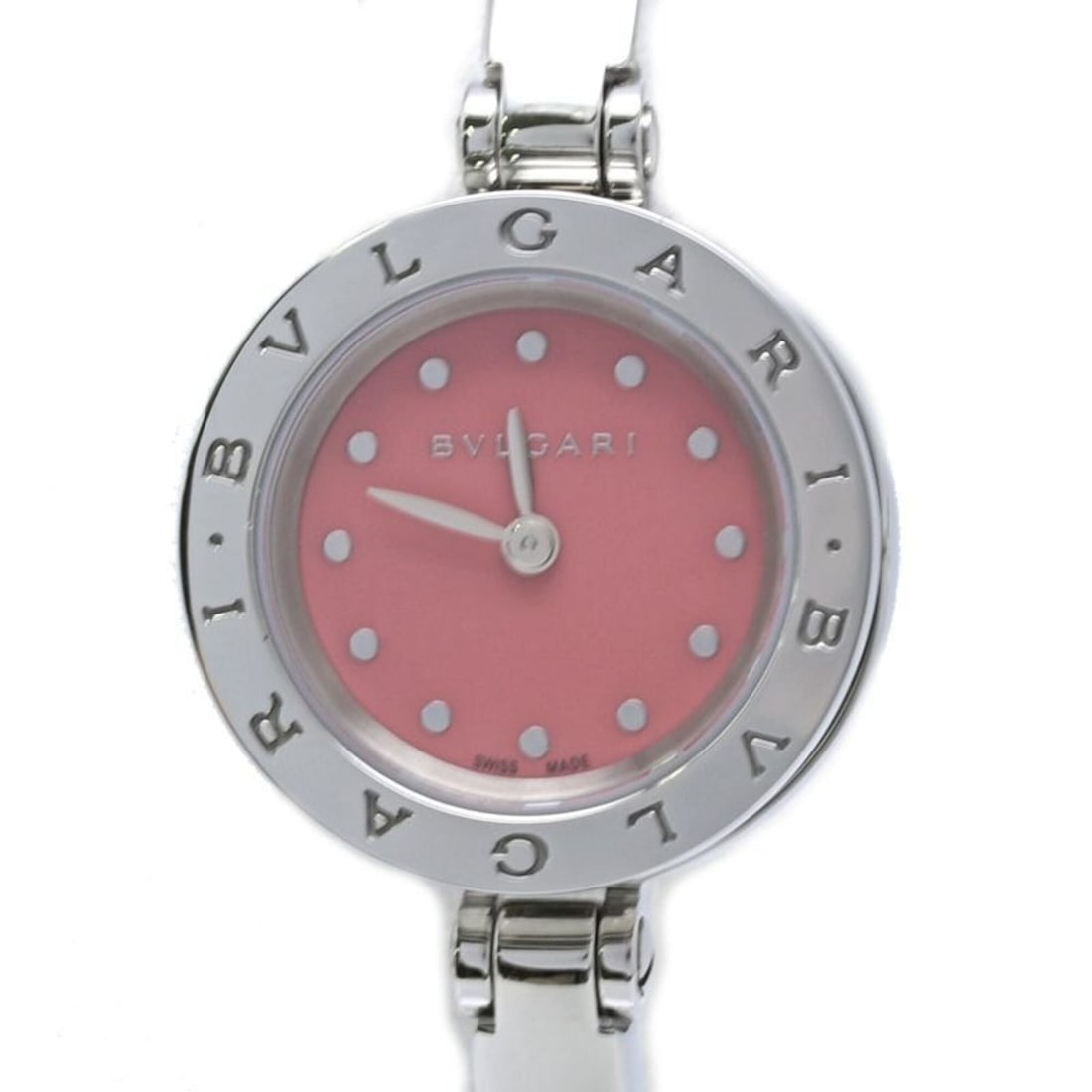 BVLGARI B.Zero1 Women's Watch, Size M, BZ23C2DSS BZ23S 102584, Stainless Steel, 40507: --- Catalog ---Category: SizeWrist Size: 17cm / 6.69''Case Diameter: 23mm / 0.91''Category: DesignType: WristwatchGender: WomenColor (Dial): PinkMaterial (Band): Stainless steelMaterial (Case): Stainl