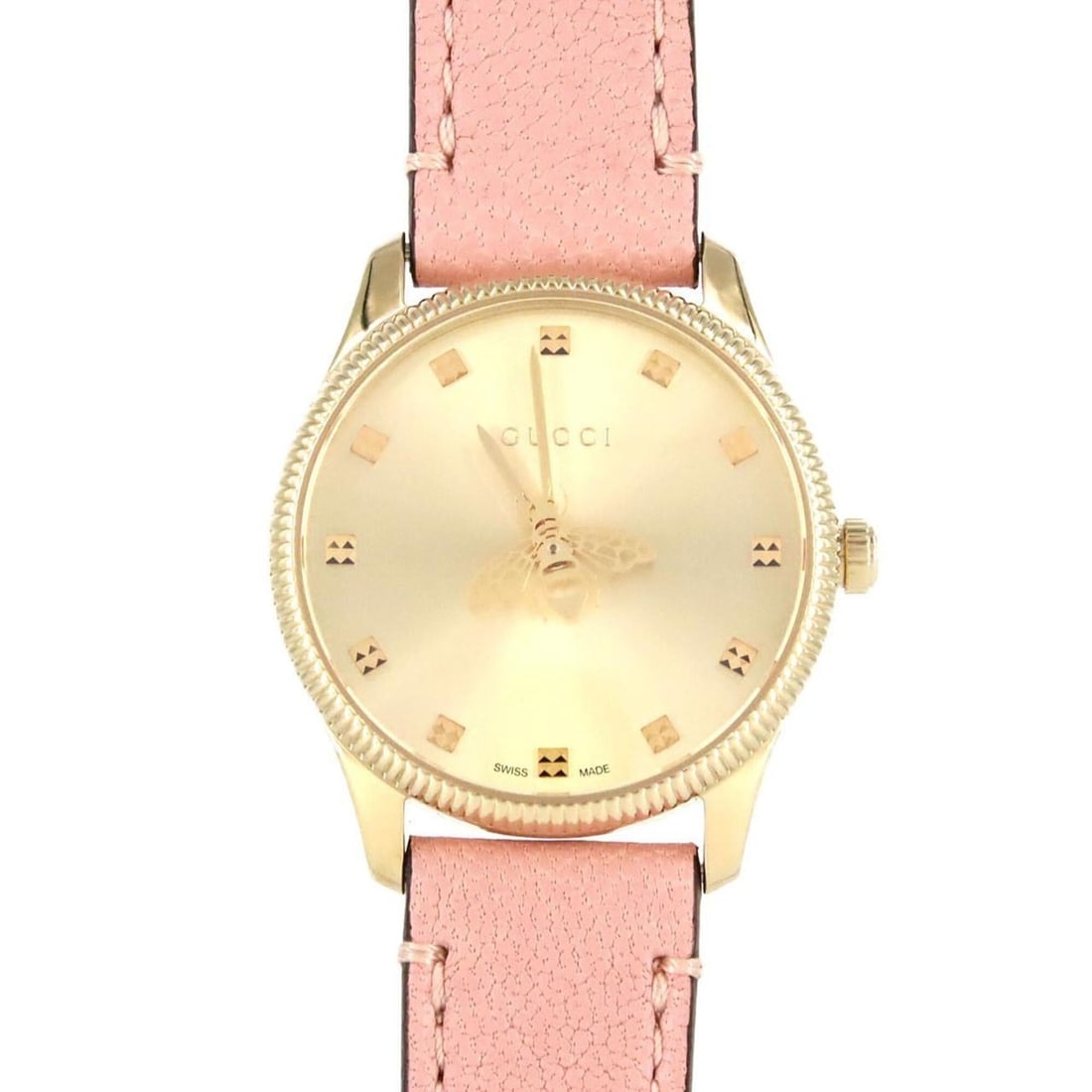Gucci G-Timeless GP 126.5 Quartz Watch: --- Catalog ---Category: SizeCase Diameter: 29mm / 1.14''Category: DesignType: WristwatchGender: WomenColor (Dial): GoldMaterial (Case): Gold platedCategory: GeneralMPN: 126.5Brand: GucciCategory: Mov