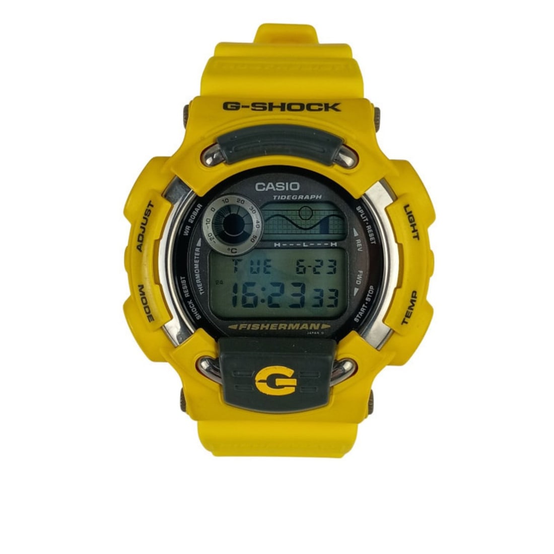 CASIO G-SHOCK Fisherman DW-8600YJ-9T Yellow Resin Titanium Men's Watch: --- Catalog ---Category: SizeWrist Size: 23.5cm / 9.25''Case Diameter: 47.2mm / 1.86''Category: DesignType: WristwatchGender: MenMaterial (Case): TitaniumCategory: GeneralMPN: DW-8600YJ-9TBrand: Casio