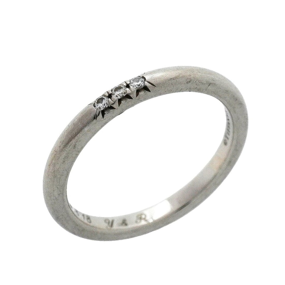 Tiffany & Co. Forever Ring, 3PD (Pt950) Platinum Diamond Size 7.5, Women's: --- Catalog ---Category: SizeJP Size: 7.5US Size: 4Category: DesignType: Band ringStone: DiamondGender: WomenMaterial: Platinum 950Category: GeneralBrand: Tiffany--- Item List ---Section: