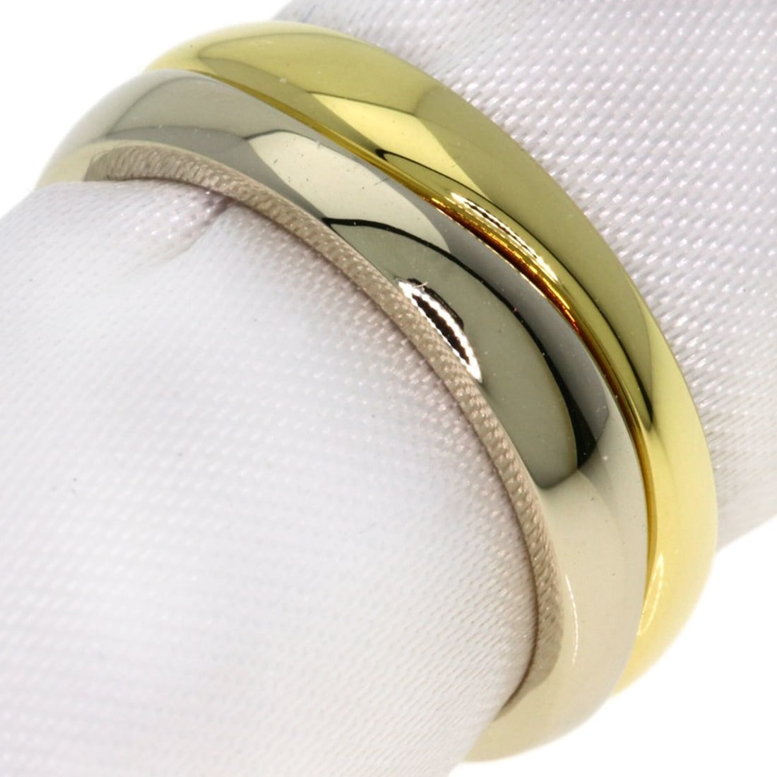 Cartier Love Me #47 Ring, 18K Yellow Gold/18WG, Women's, CARTIER: --- Catalog ---Category: SizeJP Size: 7US Size: 4Category: DesignType: Band ringGender: WomenMaterial: White gold (18K), Yellow gold (18K)Category: GeneralBrand: Cartier--- Item List ---Section: Condi