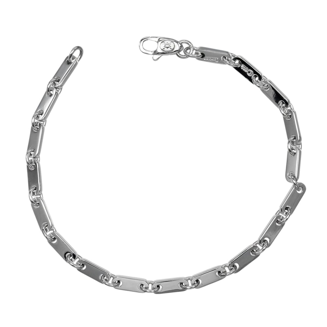 Cartier Figaro Bracelet, Wrist size approx. 17.3cm, 18KWG White Gold, 11.16g, CARTIER: --- Catalog ---Category: SizeLength: 17.3cm / 6.81''Category: DesignType: Charm braceletGender: WomenMaterial: White gold (18K)Category: GeneralBrand: Cartier--- Item List ---Section: ConditionRanking