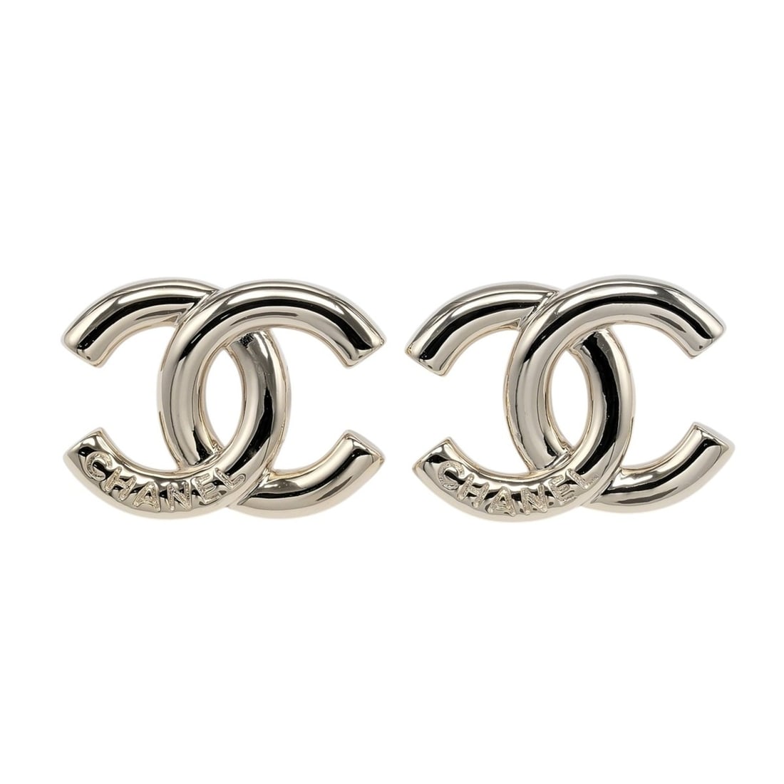 Chanel Coco Mark Earrings ABF155 Gold Plated Approx. 18.46g CHANEL: --- Catalog ---Category: SizeSize (HxWxD): 19.60mm x 26.50mm / 0.77'' x 1.04''Category: DesignType: Stud earringsGender: WomenMaterial: Gold platingCategory: GeneralBrand: Chanel--- Item List ---Secti