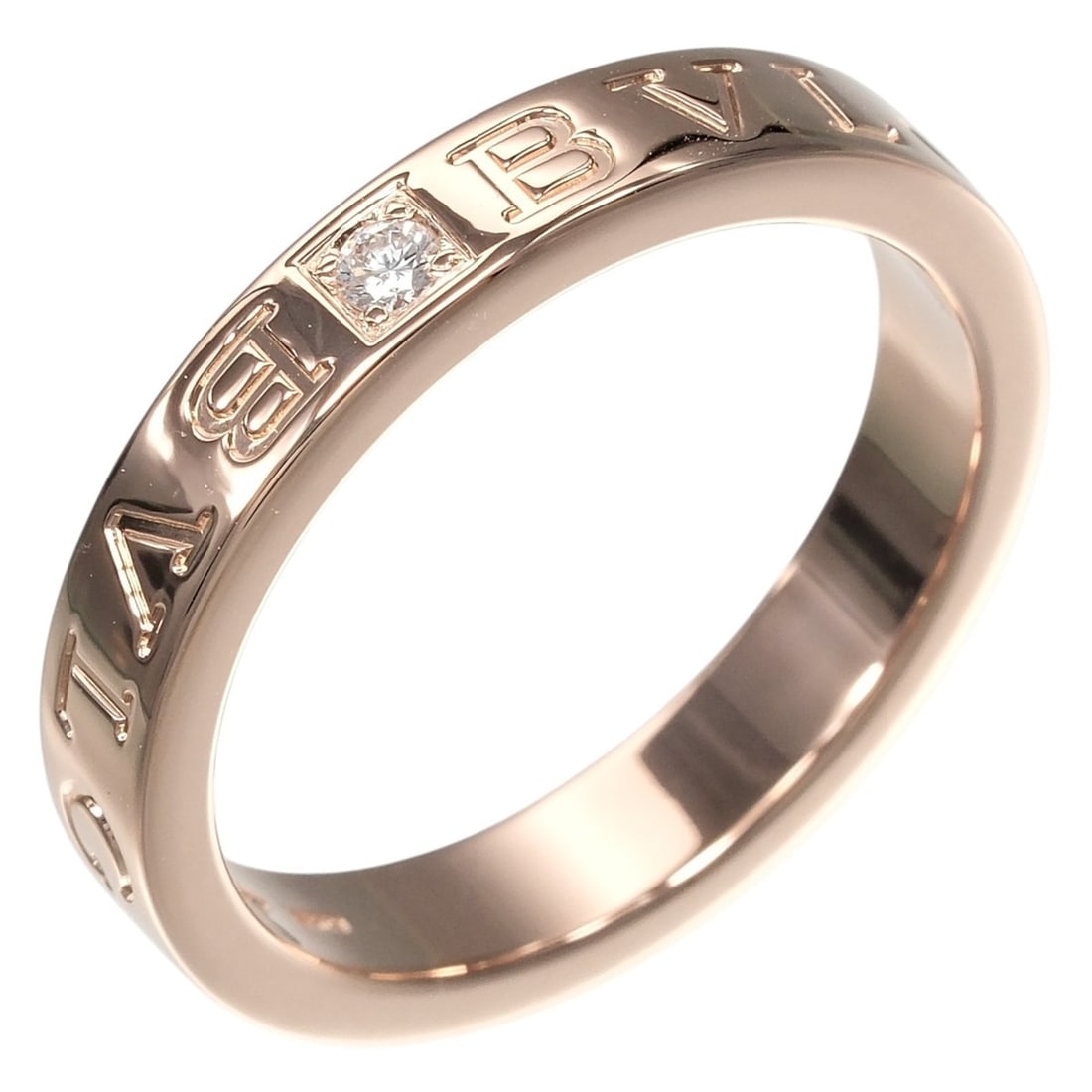 Bulgari B.ZERO1 Essential Ring, Size 18, 18KPG Pink Gold, Diamond, Approx. 7.4g, BVLGARI: --- Catalog ---Category: SizeJP Size: 18US Size: 9Category: DesignType: Band ringGender: MenMaterial: Pink gold (18K)Category: GeneralBrand: Bvlgari--- Item List ---Section: ConditionRanking: Rank A U