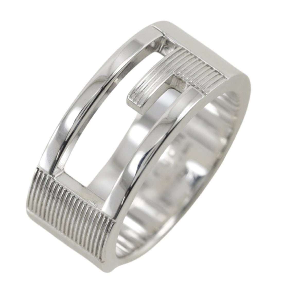 Gucci Branded G Ring, Size 9.5, Sterling Silver 925, Approx. 7.1g, Women's.: --- Catalog ---Category: SizeJP Size: 9.5US Size: 5Category: DesignType: Band ringGender: WomenMaterial: Silver 925Category: GeneralBrand: Gucci--- Item List ---Section: ConditionRanking: Rank A Used 
