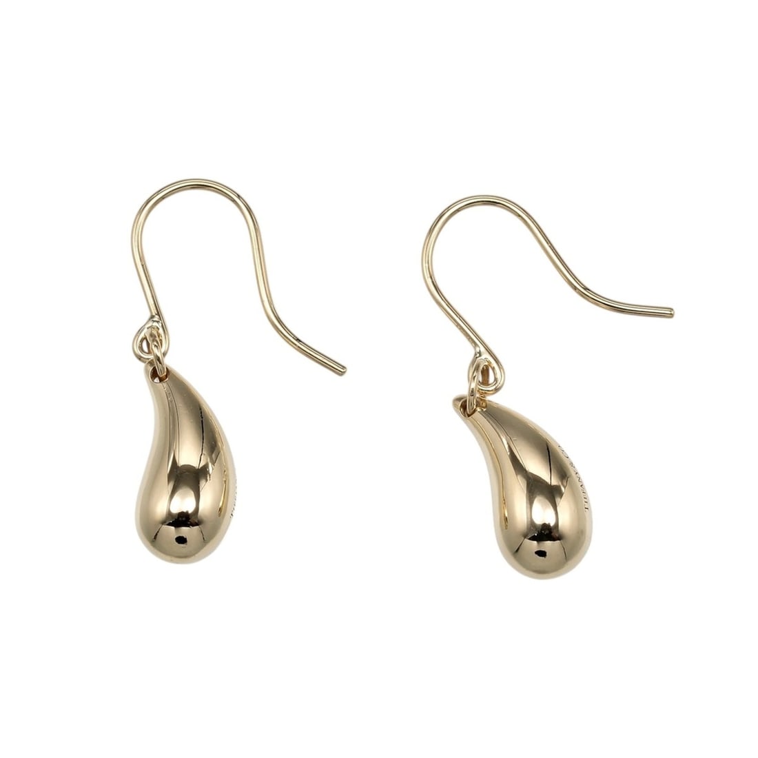 Tiffany & Co. Teardrop Earrings, 18K Yellow Gold, Approx. 6.55g.: --- Catalog ---Category: SizeSize (HxWxD): 24.78mm x 5.81mm / 0.98'' x 0.23''Category: DesignType: Drop earringsColor: Yellow goldGender: WomenMaterial: Yellow goldCategory: GeneralBrand: Tiffany--- I