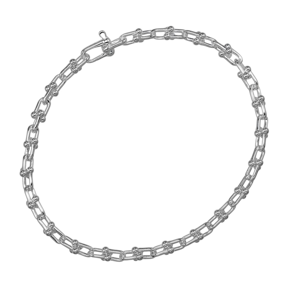 Tiffany HardWear Microlink Bracelet, wrist circumference approx. 17cm, 925 sterling silver, 7.1g.: --- Catalog ---Category: SizeLength: 18cm / 7.08''Category: DesignType: Link braceletColor: SilverGender: WomenMaterial: SilverCategory: GeneralBrand: Tiffany--- Item List ---Section: ConditionRanking