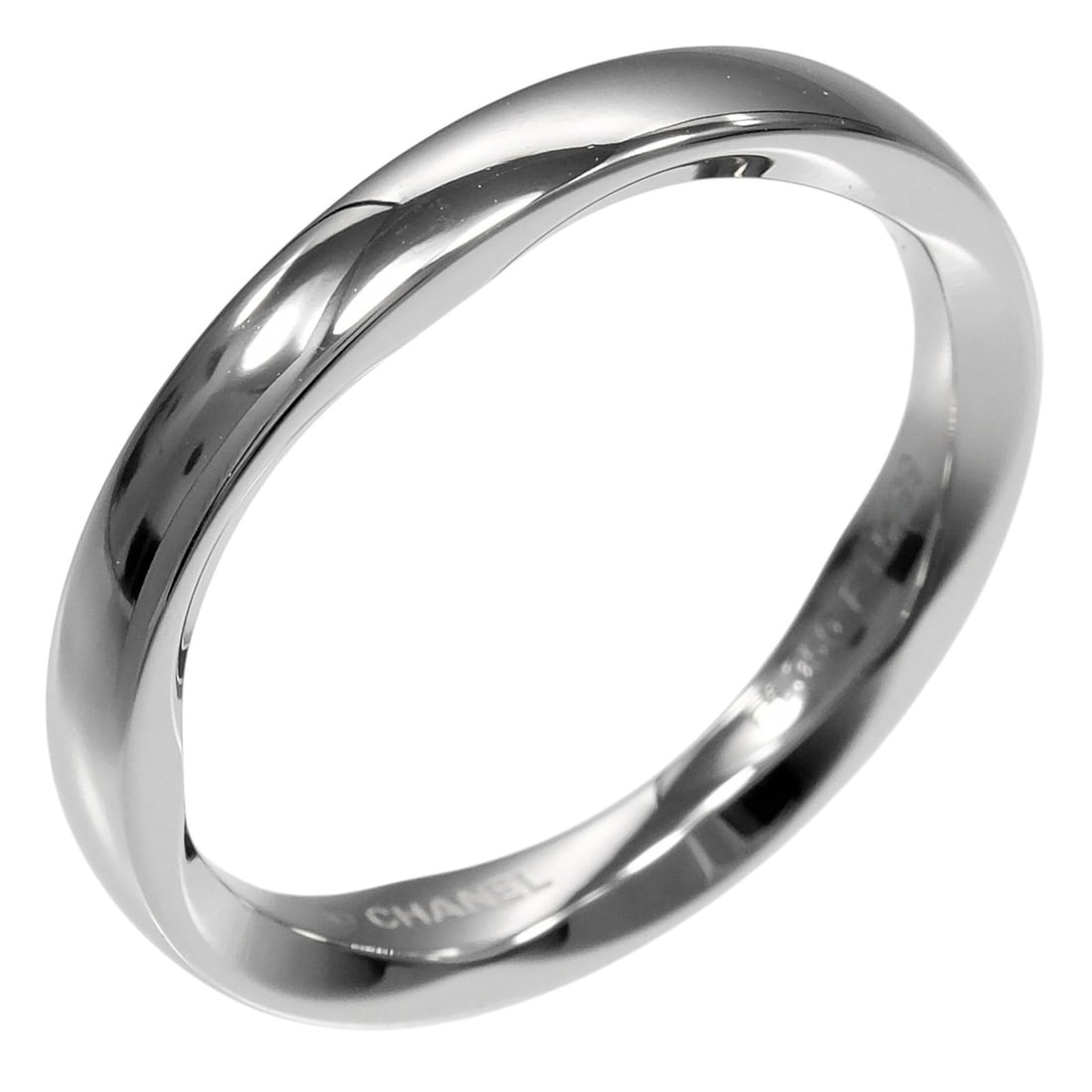 Chanel Camellia Wedding Ring, Size 16, Platinum 950, Approx. 6.28g. (1 of 12)