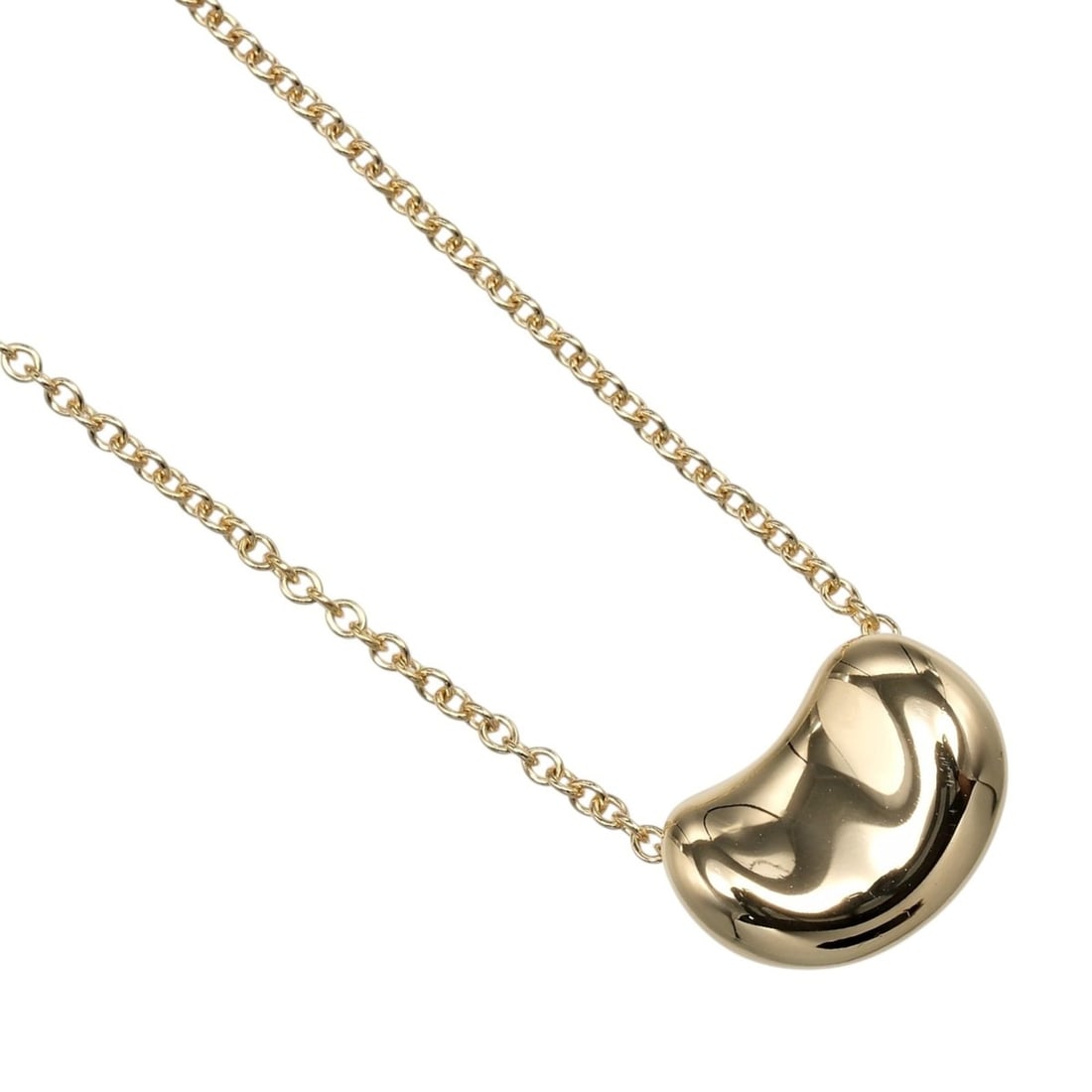 Tiffany Bean Necklace, 18K Yellow Gold, Approx. 2.86g, TIFFANY&Co. (1 of 7)