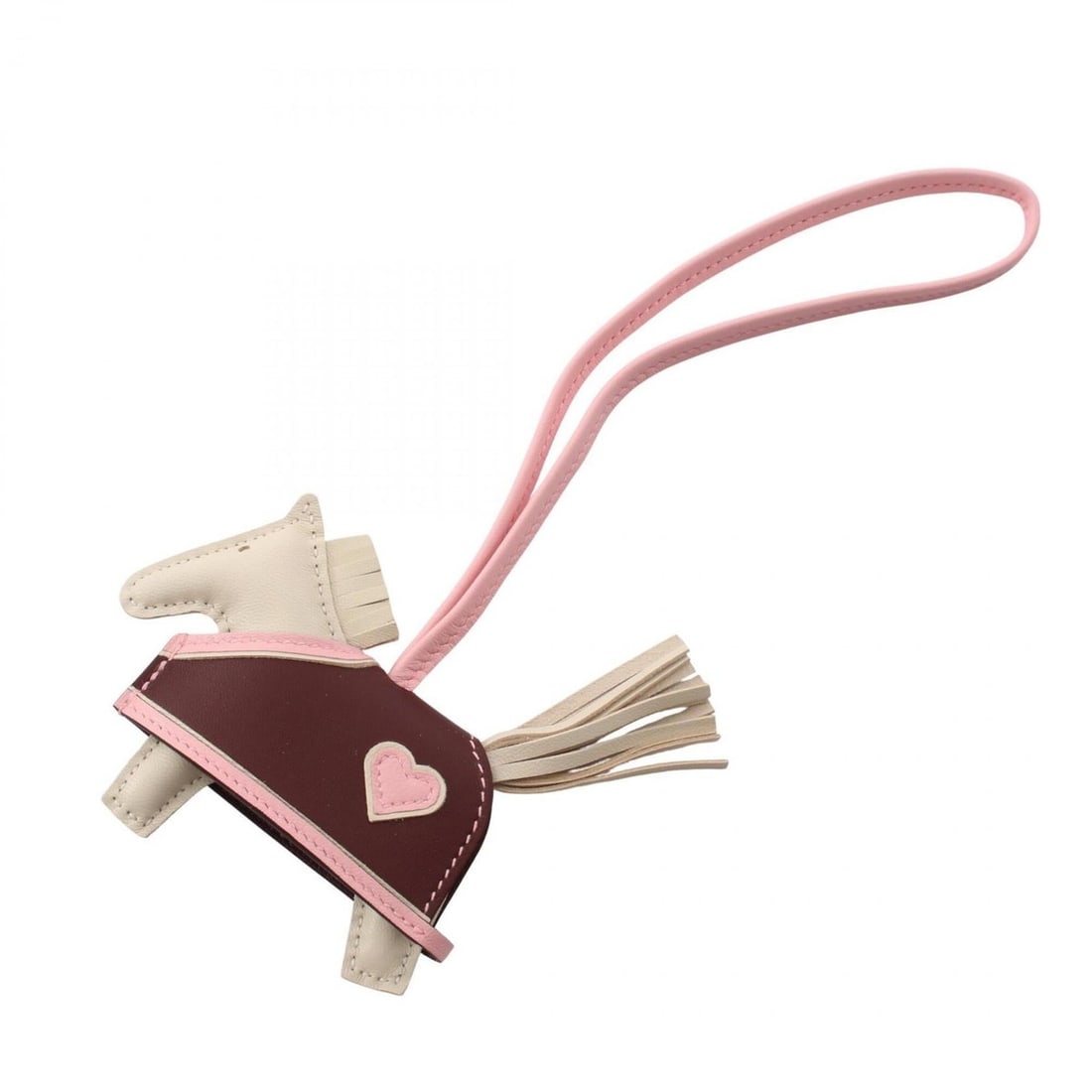 Hermes Rodeo PM Robeo Coeur Charm Accessory, Agneau Milo Leather, Women's, Ivory, Brown, Pink: --- Catalog ---Category: DesignType: Handbag charmColor: Brown, Ivory, PinkGender: WomenMaterial: Agneau MiloCategory: GeneralBrand: Hermes--- Item List ---Section: ConditionRanking: Rank NS Never use