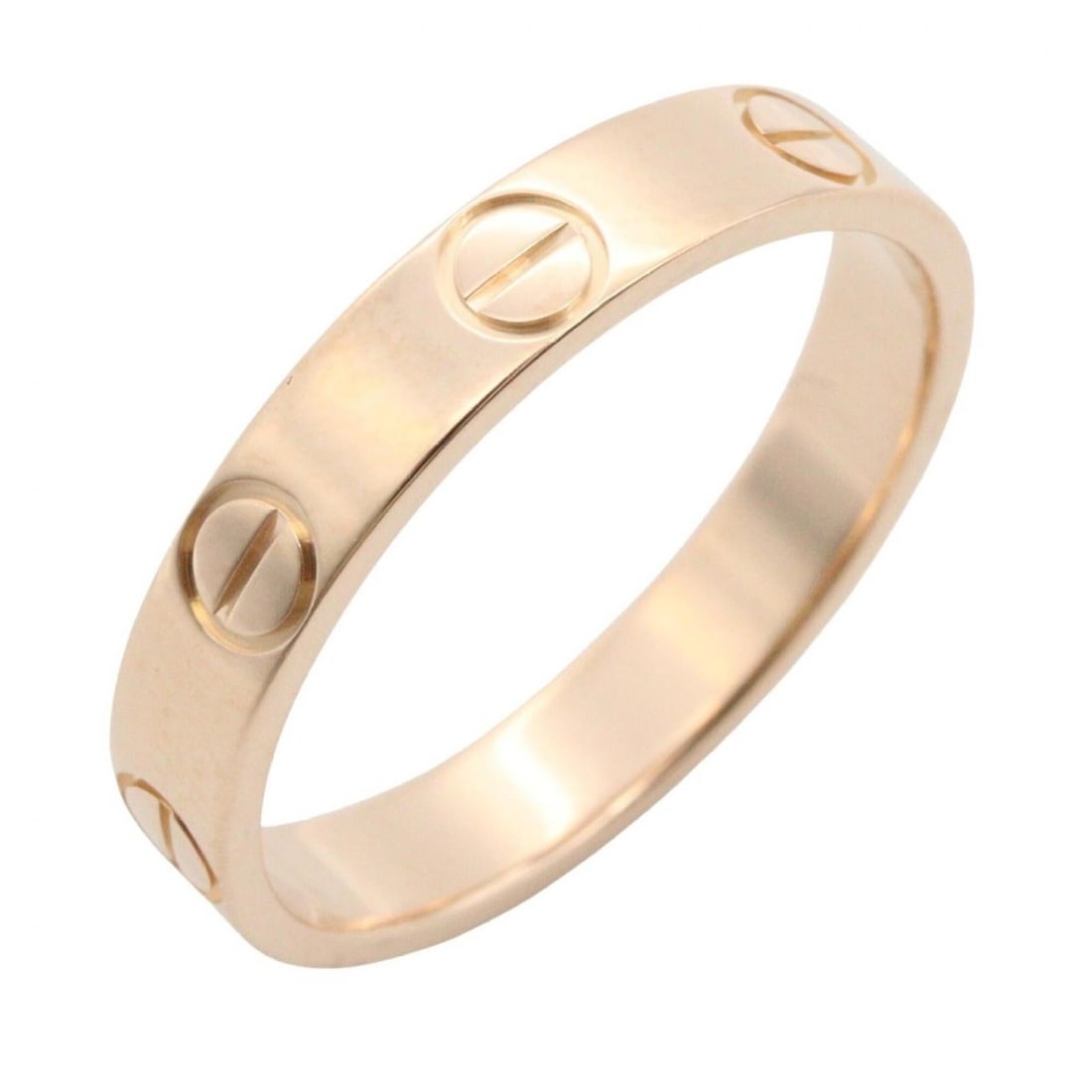 Cartier Mini Love Ring, 18K Pink Gold (PG), Women's Tone, B4085200: --- Catalog ---Category: SizeJP Size: 9.5US Size: 5Category: DesignType: Band ringColor: GoldGender: WomenMaterial: Pink gold (18K)Category: GeneralMPN: B4085200Brand: Cartier--- Item List ---Section: