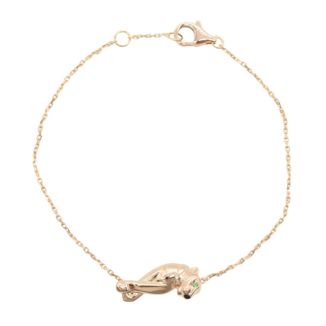 Cartier Panthère Tsavorite Onyx Bracelet - 18K Pink Gold (PG) & Women's Gold, Black, Green Tones: --- Catalog ---Category: SizeLength: 15.5cm / 6.1''Category: DesignType: Charm braceletColor: Black, Green, PinkStone: OnyxGender: WomenMaterial: Pink gold (18K)Category: GeneralBrand: Cartier--- Item