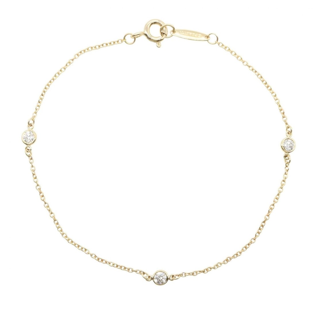 Tiffany & Co. By the Yard 3PD Bracelet - 18K (Yellow Gold) Diamond Women's Gold Tone/Clear Tone: --- Catalog ---Category: SizeLength: 16.5cm / 6.49''Weight: 1g / 0.03oz.Category: DesignType: Charm braceletColor: Clear, GoldStone: DiamondGender: WomenMaterial: Yellow gold (18K)Category: