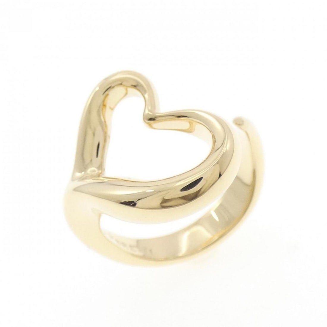 Tiffany Open Heart Ring: --- Catalog ---Category: SizeJP Size: 12.5US Size: 6.5Category: DesignType: Band ringGender: WomenMaterial: Yellow gold (18K)Category: GeneralBrand: Tiffany--- Item List ---Section: ConditionRanking: 