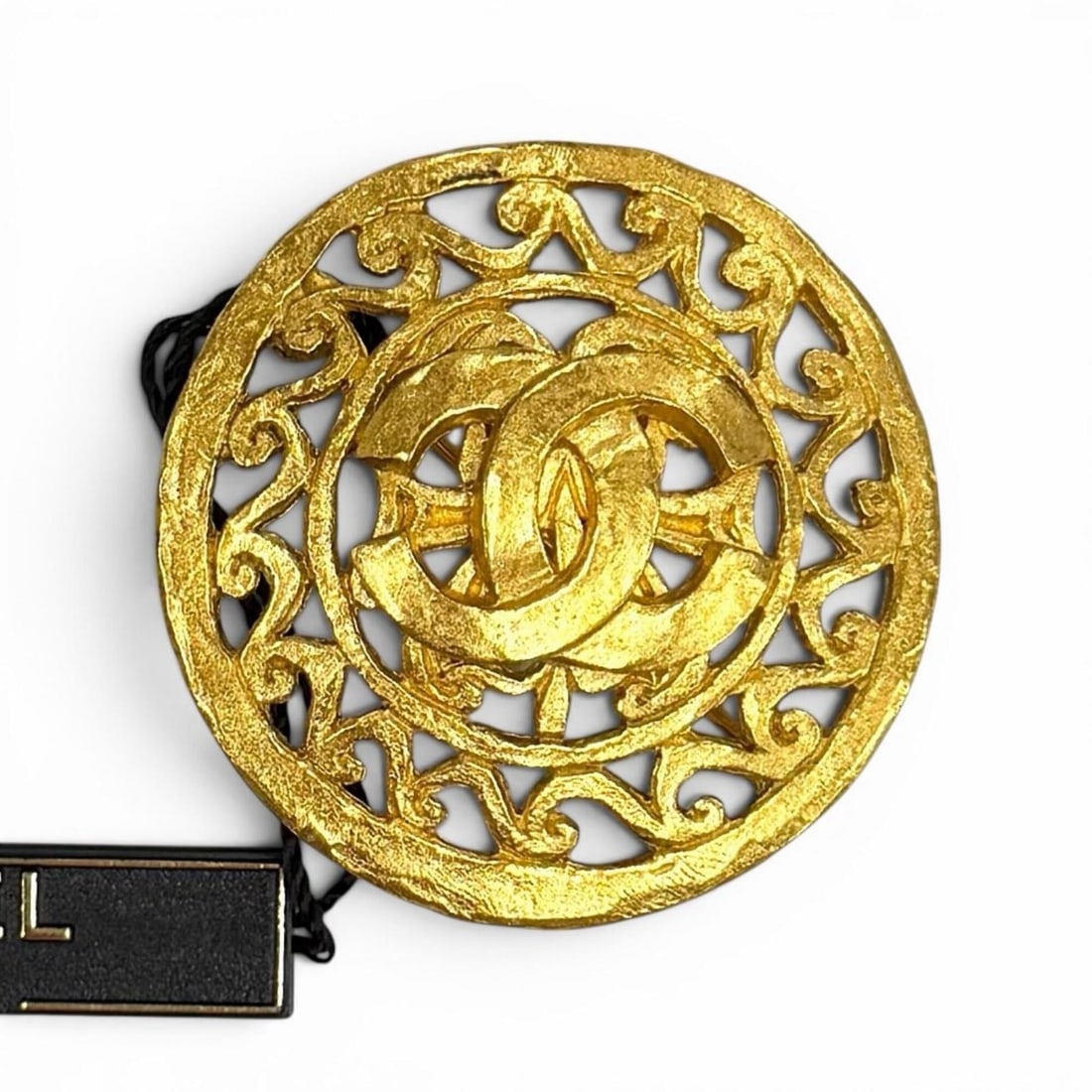 CHANEL Vintage 95A Coco Mark Brooch, Gold, Made in France, Women's, with Box: --- Catalog ---Category: DesignType: BroochColor: GoldGender: WomenCategory: GeneralBrand: ChanelCountry of Origin: France--- Item List ---Section: ConditionRanking: Rank SA Used - Hardly any traces o