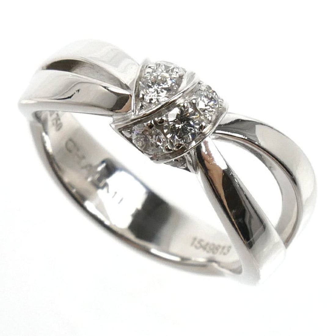Chaumet 18KWG White Gold Liens Séduction Ring (083053) with 50 Diamonds, 5.6g, Women's.: --- Catalog ---Category: SizeUS Size: 5.5Brand Size: 50Category: DesignType: Band ringStone: DiamondGender: WomenMaterial: White gold (18K)Category: GeneralMPN: 083053Brand: ChaumetCountry of Origin: 