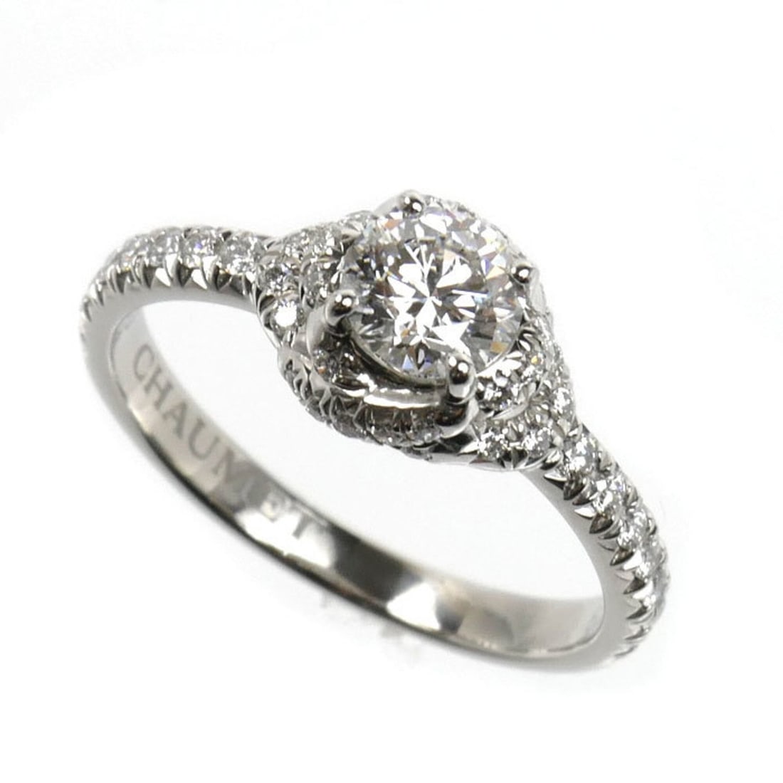 Chaumet Liens d'Amour Ring, Pt950 Platinum, J3LG22, 0.50ct Diamond, 4.2g, Women's.: --- Catalog ---Category: SizeUS Size: 6Brand Size: 51Category: DesignType: Band ringStone: DiamondGender: WomenMaterial: Platinum 950Category: GeneralMPN: J3LG22Brand: ChaumetCountry of Origin: France