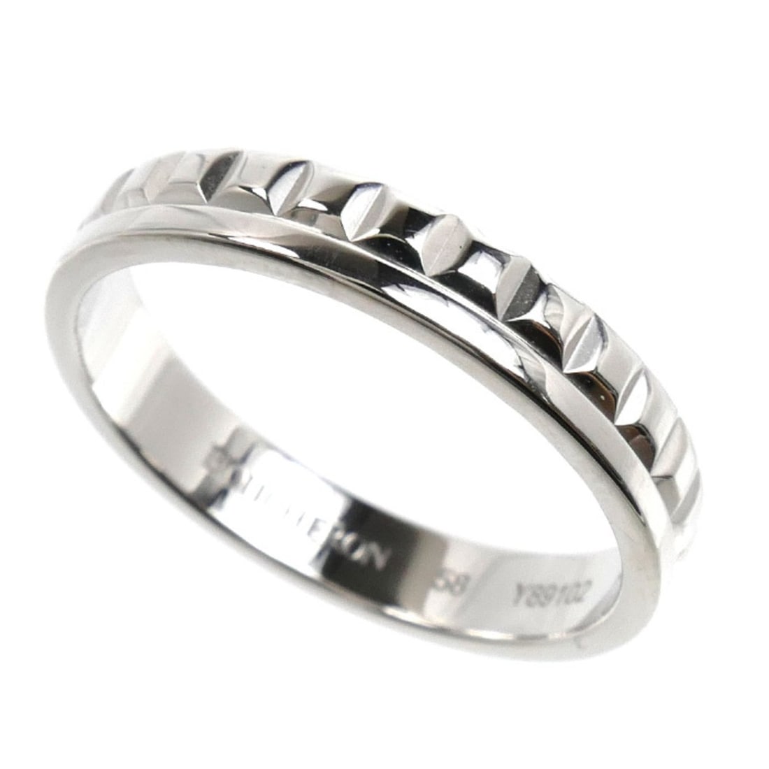 Boucheron 18KWG White Gold Quatre Radiant Ring JAL00250 58 4.7g Men's: --- Catalog ---Category: SizeUS Size: 9Brand Size: 58Category: DesignType: Band ringGender: MenMaterial: White gold (18K)Category: GeneralMPN: JAL00250Brand: BoucheronCountry of Origin: France--- Item
