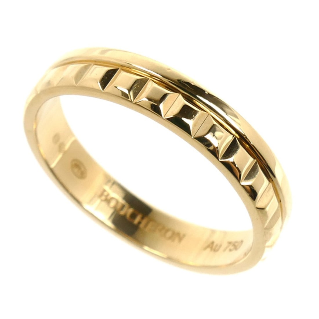 Boucheron 18K Yellow Gold Quatre Radiant Half Ring JAL00251 57 4.5g Men's/Women's: --- Catalog ---Category: SizeUS Size: 8.5Brand Size: 57Category: DesignType: Band ringGender: Men,WomenMaterial: Yellow gold (18K)Category: GeneralMPN: JAL00251Brand: BoucheronCountry of Origin: Franc