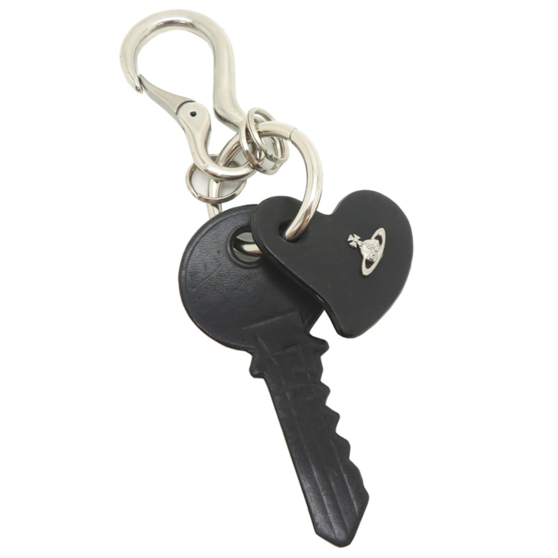 Vivienne Westwood KEY AND HEART Key Charm, Men's Leather Black: --- Catalog ---Category: SizeSize (HxWxD): 200.00mm x 50.00mm / 7.87'' x 1.97''Category: DesignType: Handbag charmColor: BlackGender: MenMaterial: Leather, MetalCategory: GeneralBrand: Vivienne Westwo
