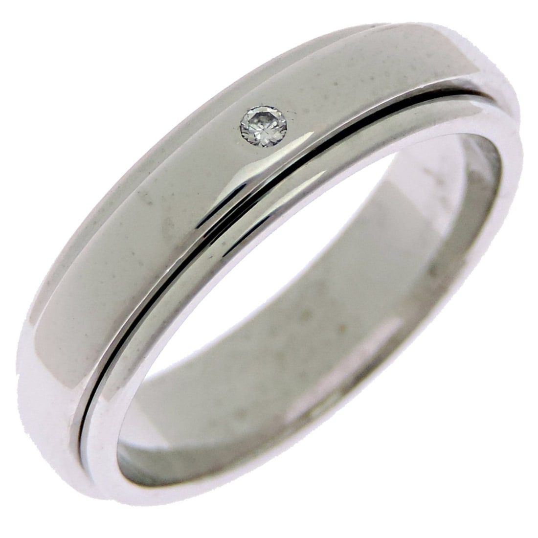 Piaget Possession 1P Diamond Ring, Size #50, Women's/Men's, 750 White Gold (1 of 7)