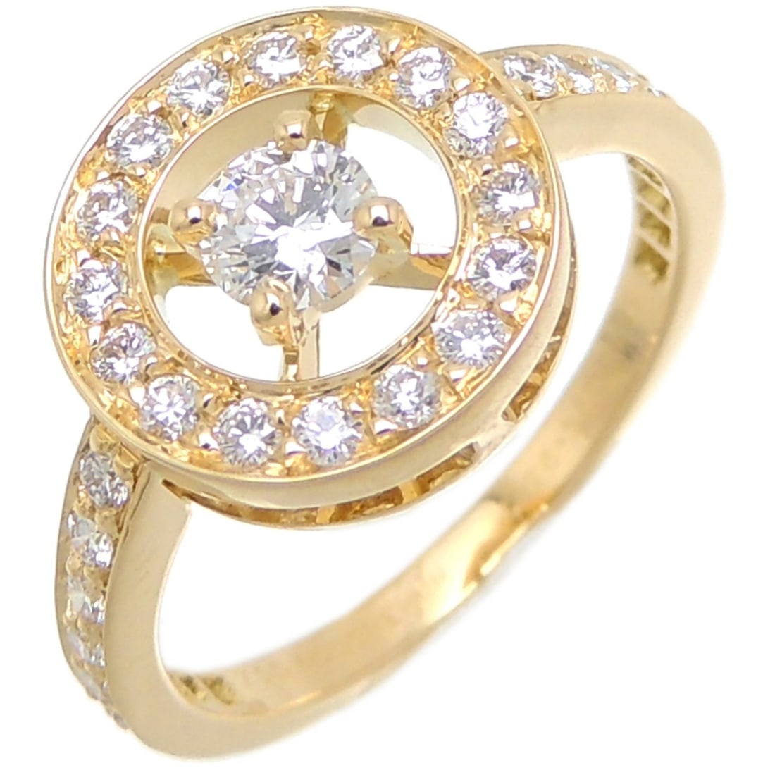 Boucheron 750YG Avalonde Diamond Women's Ring - 750 Yellow Gold (1 of 7)
