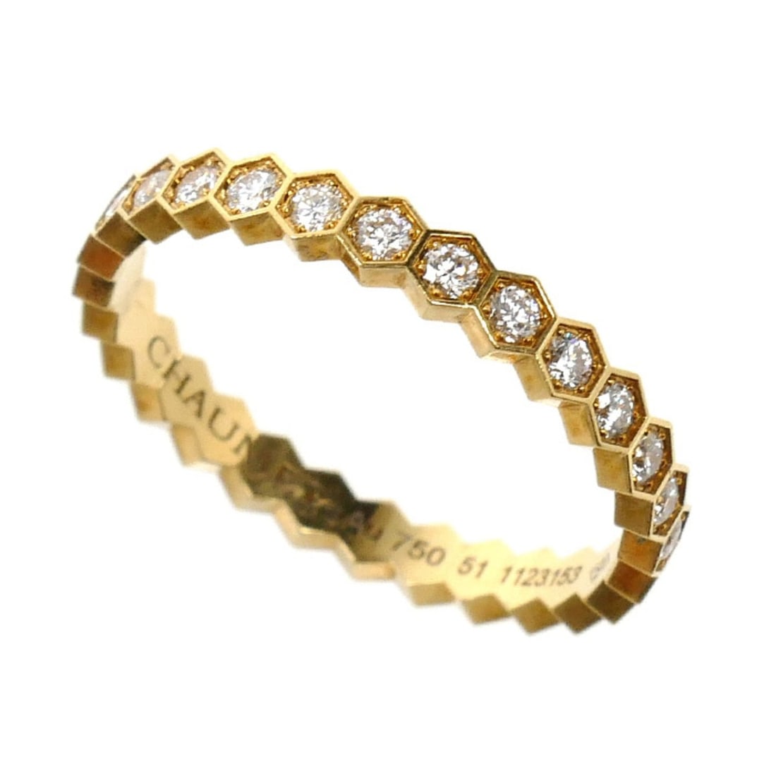 Chaumet 18KYG Yellow Gold "Be My Love" Diamond Ring (081934) - 51mm Diamond, 1.6g Women's: --- Catalog ---Category: SizeUS Size: 5.5Brand Size: 50.5Category: DesignType: Band ringStone: DiamondGender: WomenMaterial: Yellow gold (18K)Category: GeneralMPN: 081934Brand: ChaumetCountry of Origi