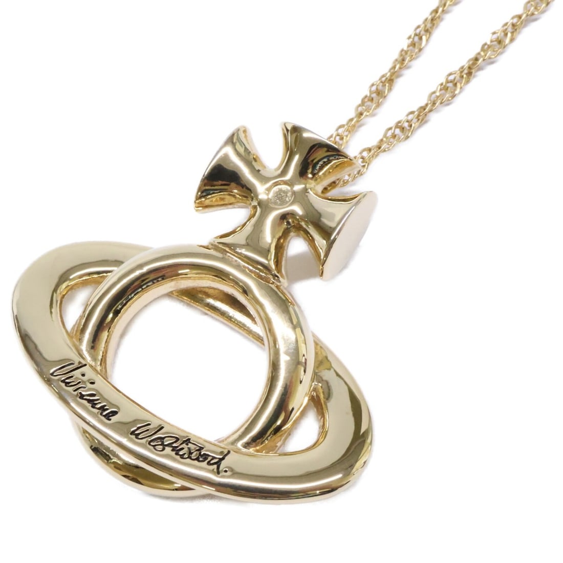 Vivienne Westwood Orb Glass Holder Necklace, Gold Color, for Women: --- Catalog ---Category: SizePendant Size: 32mm x 34mm / 1.25'' x 1.33''Neck Circumference: 59 cm / 23.22''Category: DesignColor: GoldGender: WomenMaterial: MetalNecklace Type: NecklaceCategory: