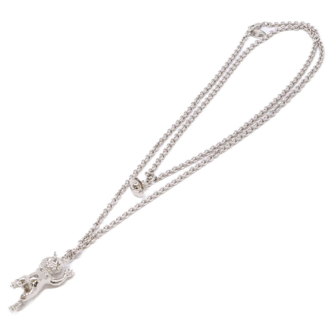 Vivienne Westwood Man. Satyr Pendant Necklace, Silver, Women's: --- Catalog ---Category: SizePendant Size: 40mm / 1.57''Neck Circumference: 82 cm / 32.28''Category: DesignColor: SilverGender: WomenNecklace Type: NecklaceCategory: GeneralBrand: Vivienne
