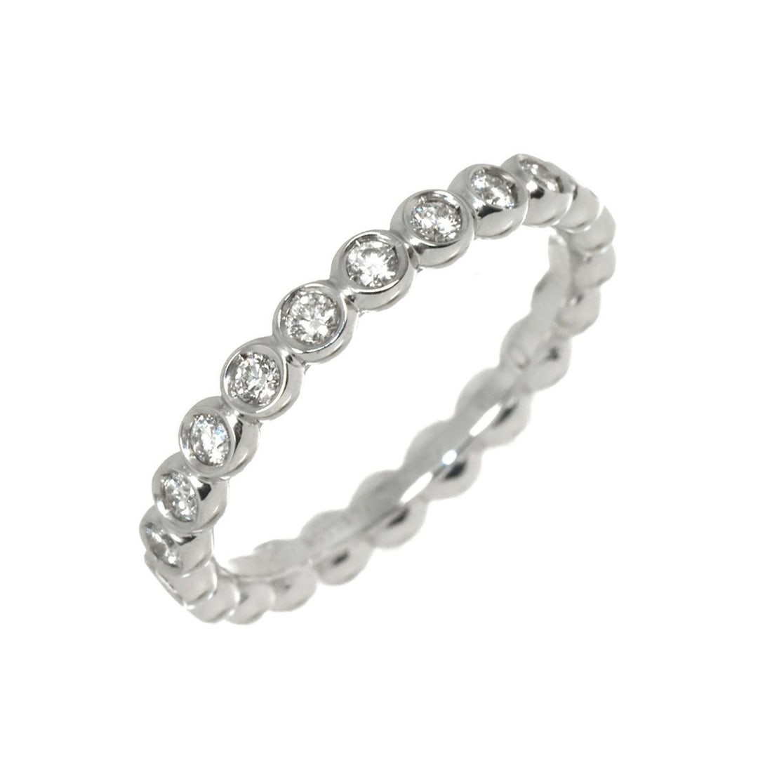 Bottega Veneta #10 Diamond Ring, 18K White Gold (750): --- Catalog ---Category: SizeJP Size: 10US Size: 5.5Category: DesignType: Band ringGender: WomenMaterial: White gold (18K)Category: GeneralBrand: Bottega Veneta--- Item List ---Section: ConditionRanki