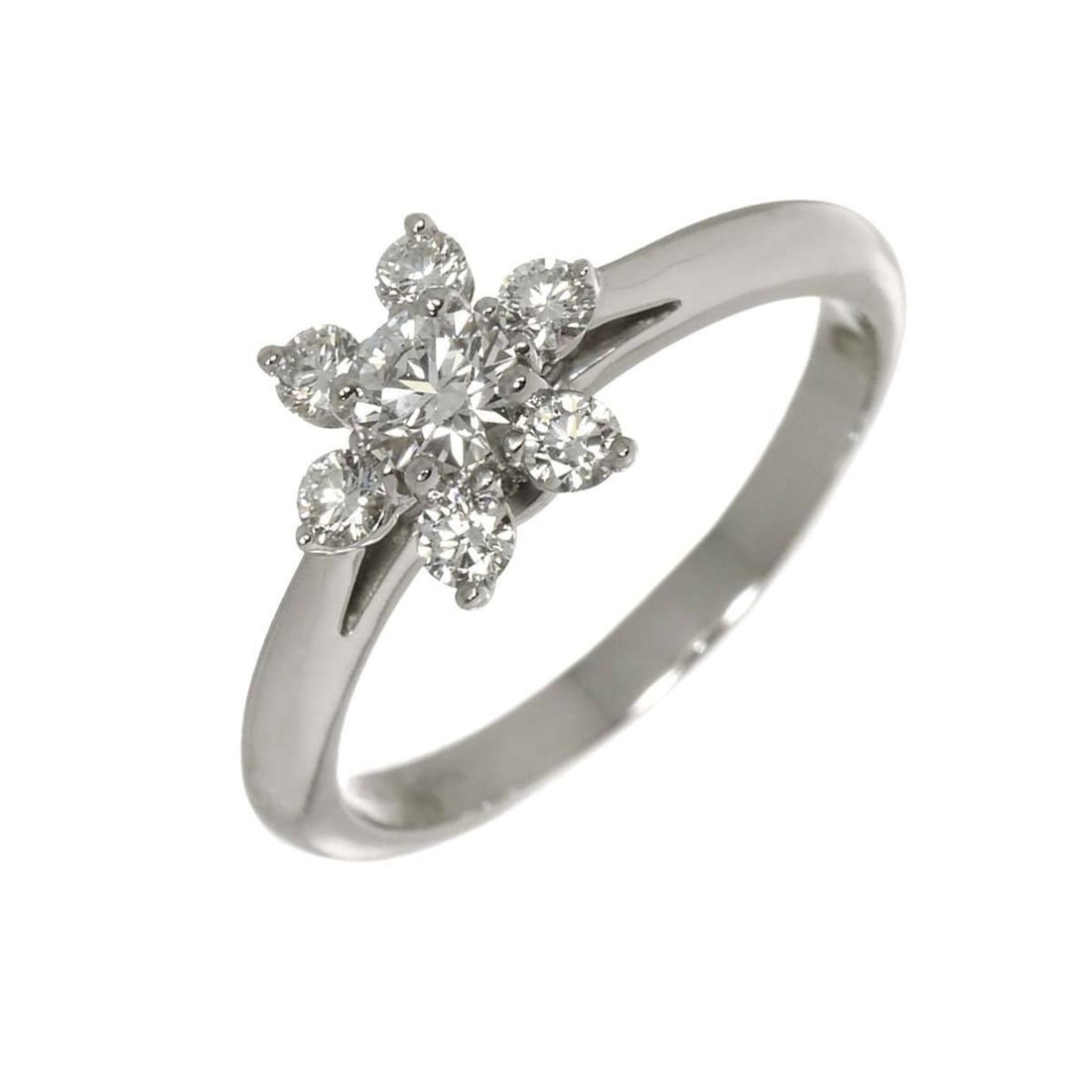 Tiffany & Co. Buttercup Ring, Diamond, Platinum Ring: --- Catalog ---Category: SizeJP Size: 10US Size: 5.5Category: DesignType: Band ringGender: WomenMaterial: Platinum 950Category: GeneralBrand: Tiffany--- Item List ---Section: ConditionRanking: Rank
