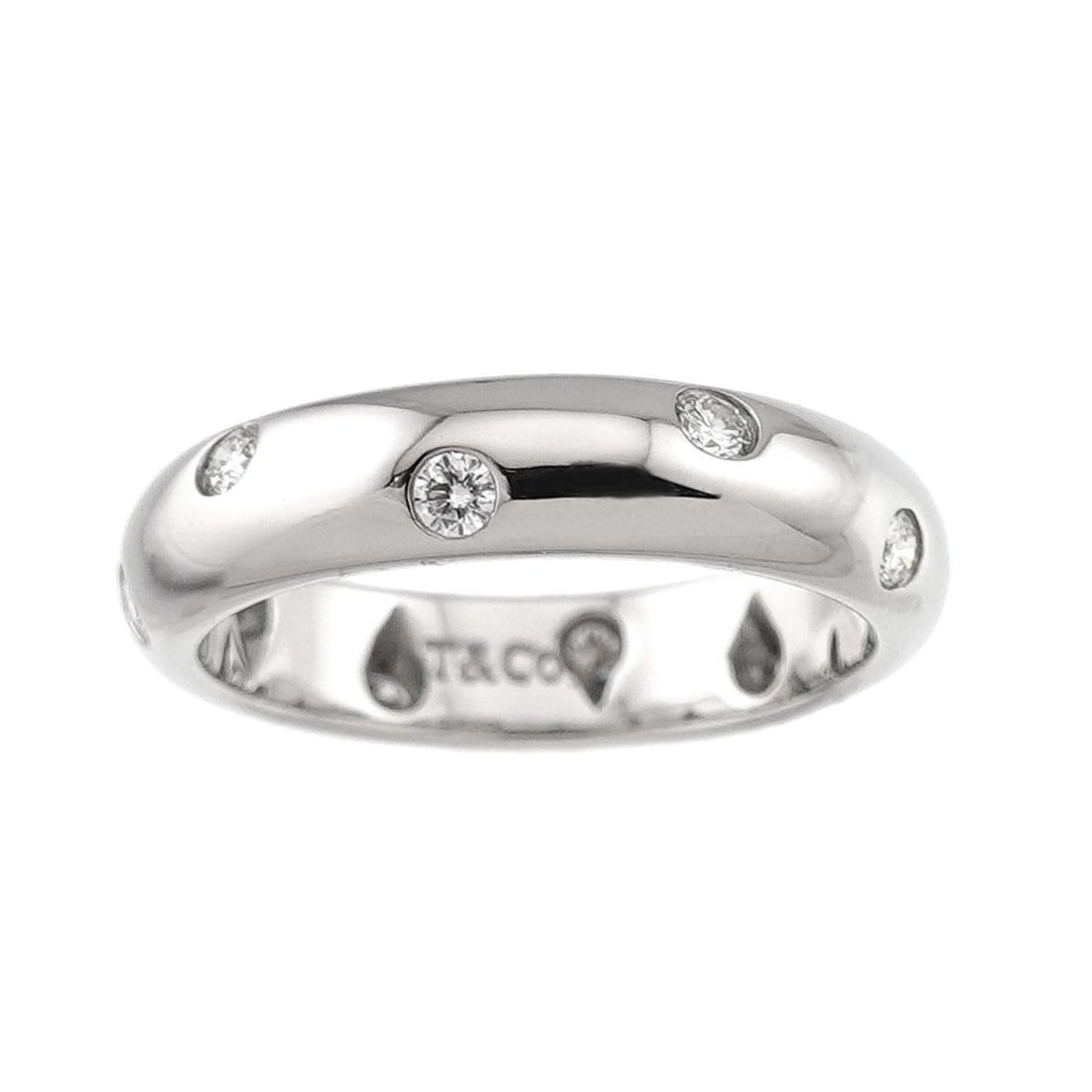 Tiffany & Co. Dots Diamond Ring, Platinum. - 2