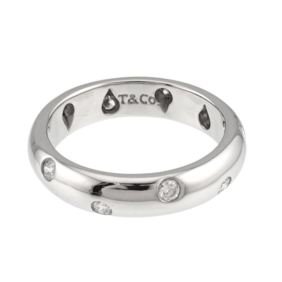 Tiffany & Co. Dots Diamond Ring, Platinum. - 3