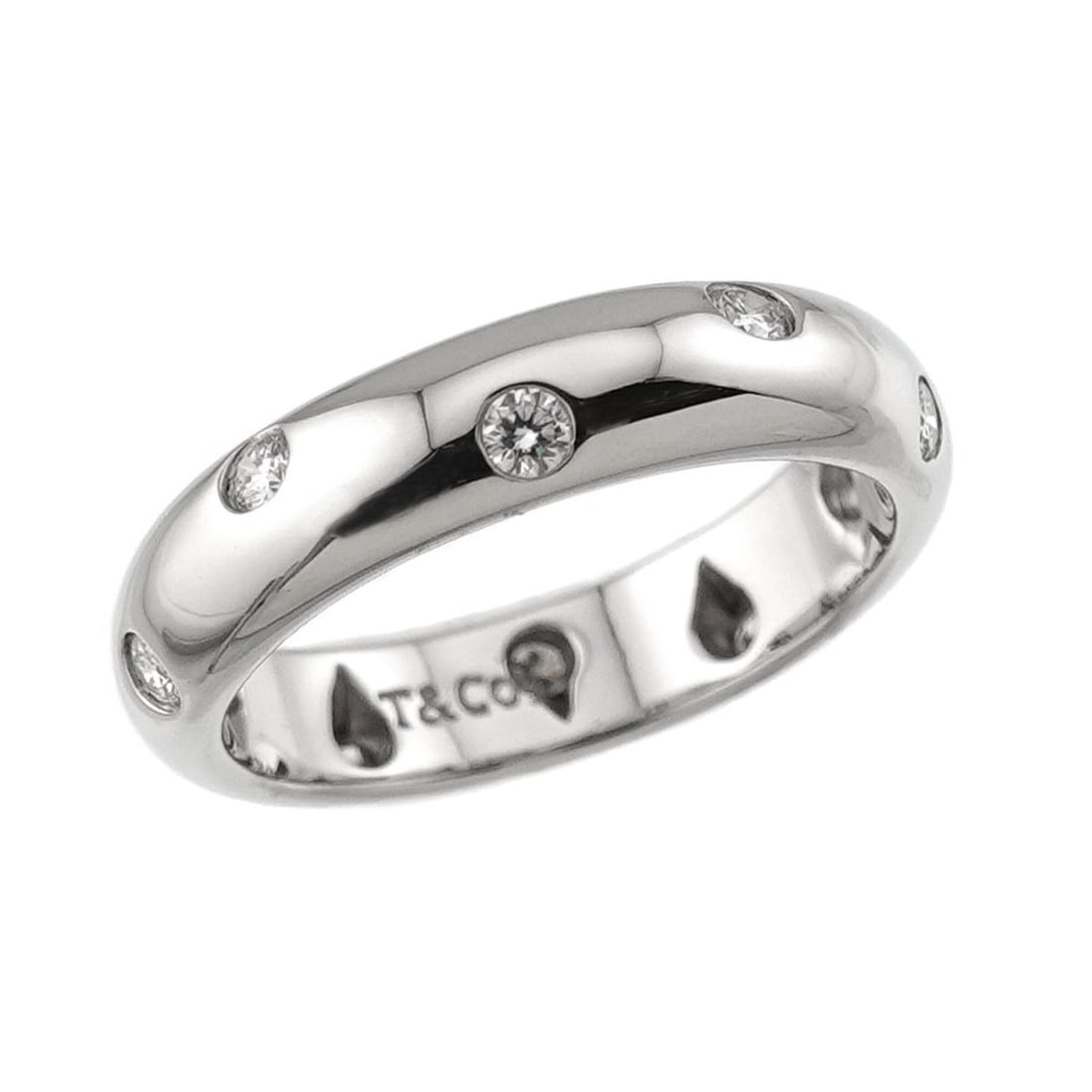 Tiffany & Co. Dots Diamond Ring, Platinum. - 5