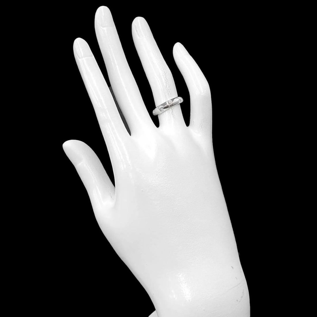 Tiffany & Co. Dots Diamond Ring, Platinum. - 7