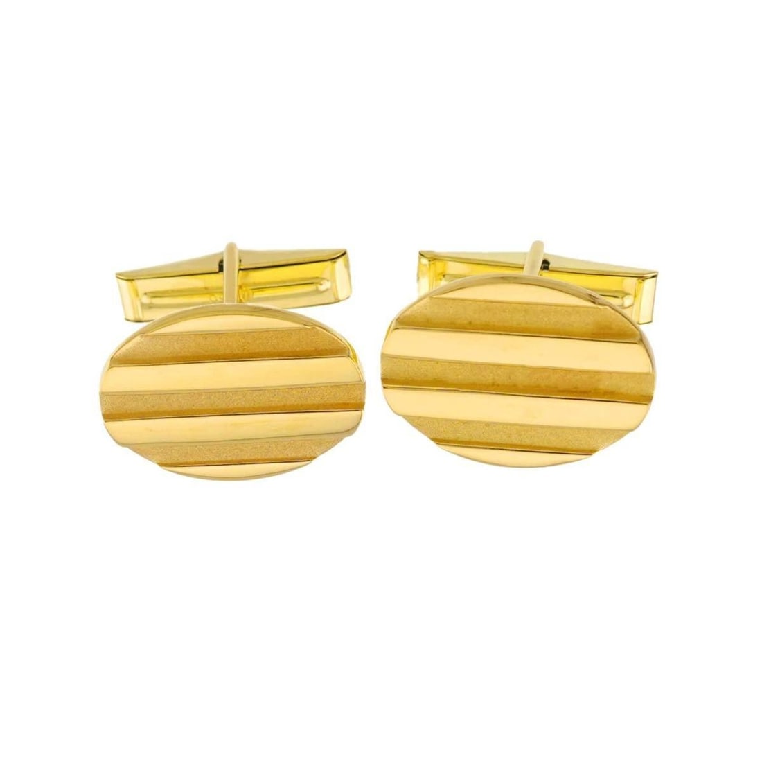 Tiffany & Co. Cufflinks, 18K Yellow Gold (750): --- Catalog ---Category: SizeSize (HxWxD): 15.20mm x 19.80mm / 0.60'' x 0.78''Category: DesignType: CufflinksGender: MenMaterial: Yellow gold (18K)Category: GeneralBrand: Tiffany--- Item List ---Secti