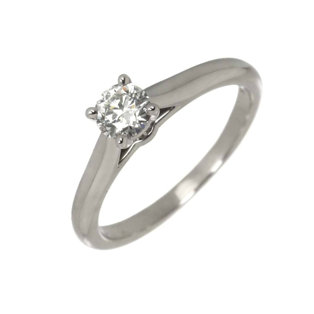 Cartier Solitaire Diamond Ring, 0.30ct F VVS2 3EX, Size 48, Platinum.: --- Catalog ---Category: SizeUS Size: 4.5Brand Size: 48Category: DesignType: Band ringGender: WomenMaterial: Platinum 950Category: GeneralBrand: Cartier--- Item List ---Section: ConditionRanking: Rank