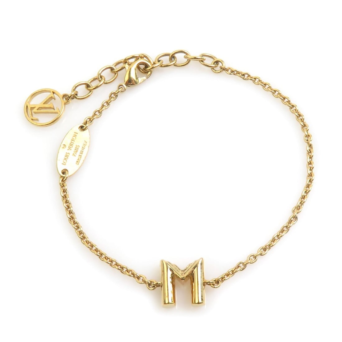 Louis Vuitton LOUIS VUITTON Bracelet LV&ME Initial M Metal Gold Women's M67170 r11416b: --- Catalog ---Category: SizeLength: 18.5cm / 7.28''Category: DesignType: Charm braceletColor: GoldGender: WomenMaterial: MetalCategory: GeneralMPN: M67170Brand: Louis VuittonCountry of Origin:
