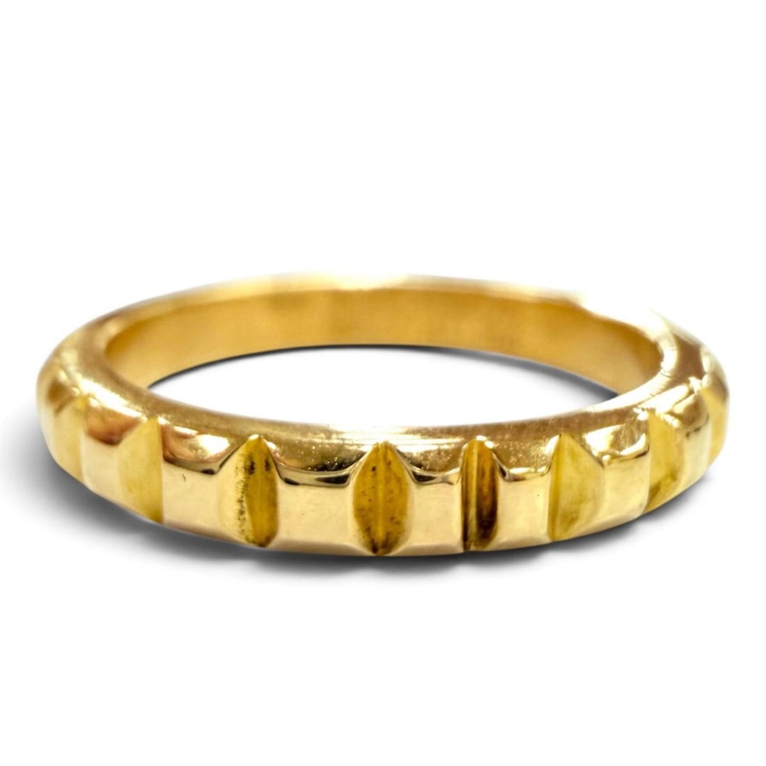 BOUCHERON Quatre Clou de Paris Ring, Medium, AU750 (YG), Yellow Gold, Size 47, Weight 3.3g, Women's, (1 of 7)