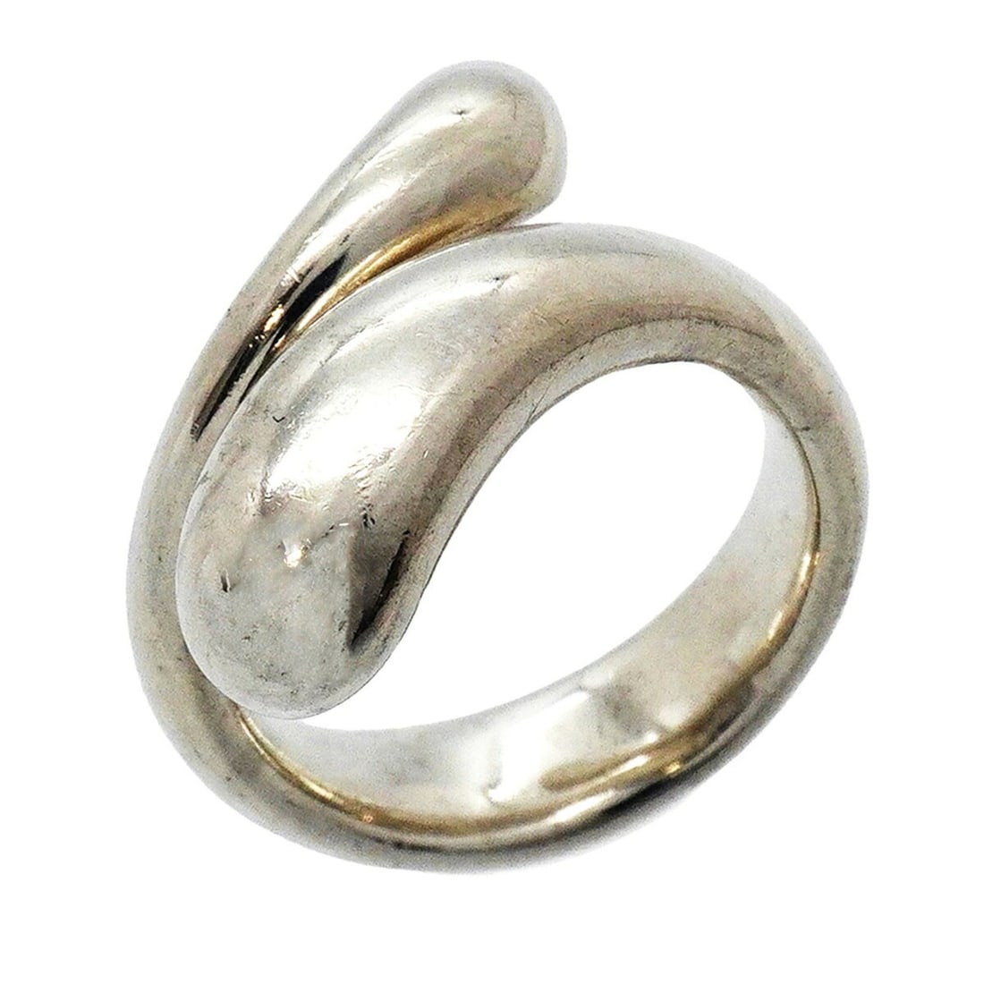 Tiffany & Co. Teardrop Elongated Sterling Silver 925 Ring, Size 9.5 (Women's): --- Catalog ---Category: SizeJP Size: 9.5US Size: 5Category: DesignType: Band ringGender: WomenMaterial: Silver 925Category: GeneralBrand: Tiffany--- Item List ---Section: ConditionRanking: Rank AB Us