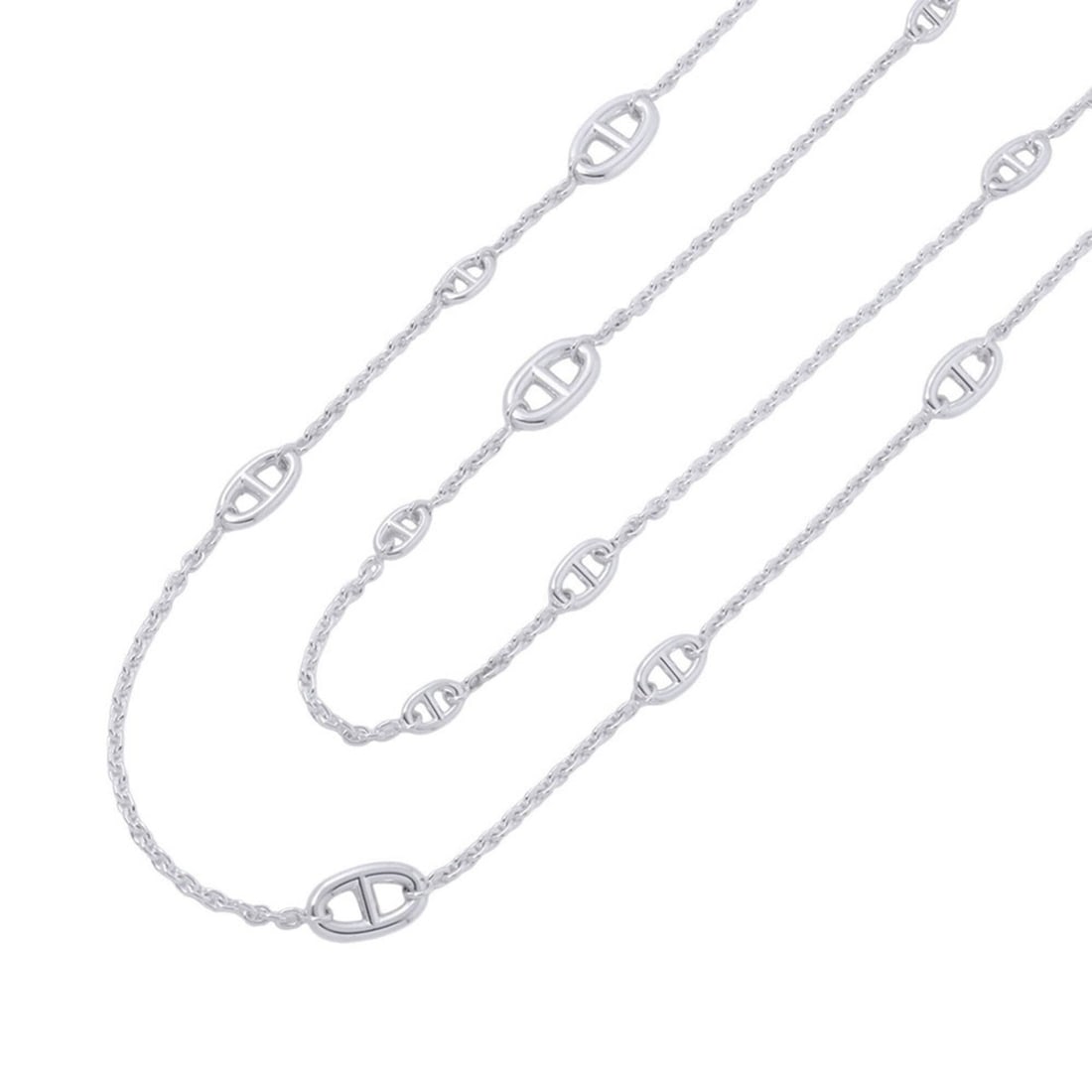 Hermes Chaine d'Ancre Farandole Necklace, SV925 Silver, Size 120, HERMES Long Farandole,: --- Catalog ---Category: SizeNeck Circumference: 120 cm / 47.24''Category: DesignGender: Women,MenMaterial: Silver 925Necklace Type: NecklaceCategory: GeneralBrand: Hermes--- Item List ---Section: