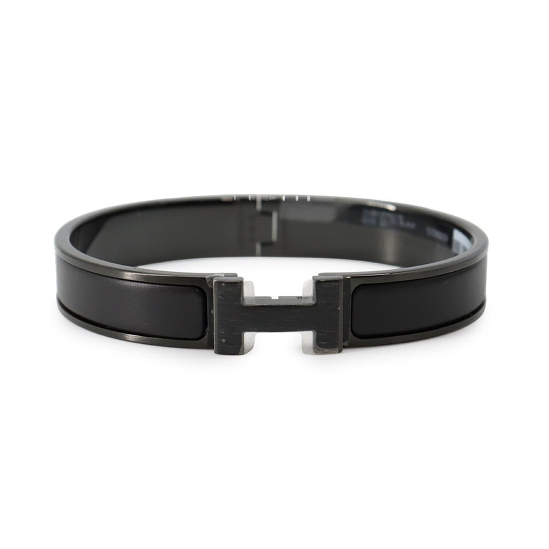Hermes Bracelet Click HH Black with Hardware HERMES Bangle BRACELET (1 of 8)